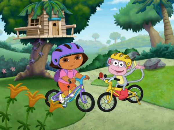 Dora, a Aventureira - A Primeira Bicicleta do Botas