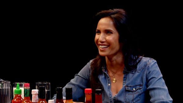 Hot Ones - Padma Lakshmi Gracefully Destroys Spicy Wings