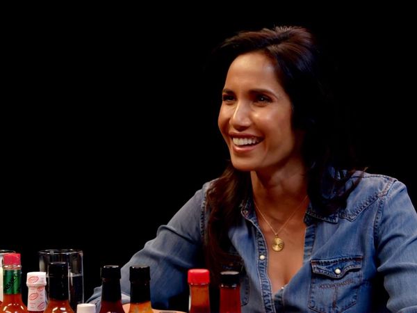 Hot Ones - Padma Lakshmi Gracefully Destroys Spicy Wings
