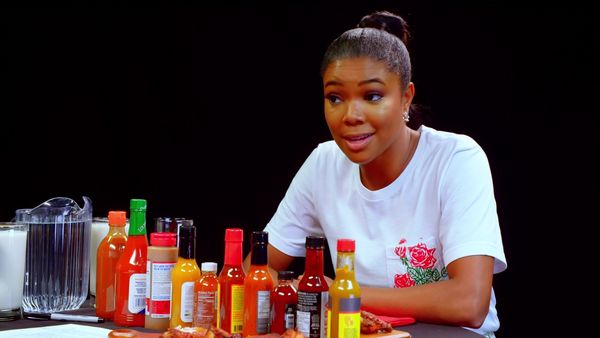 Hot Ones - Gabrielle Union Impersonates DMX While Eating Spicy Wings