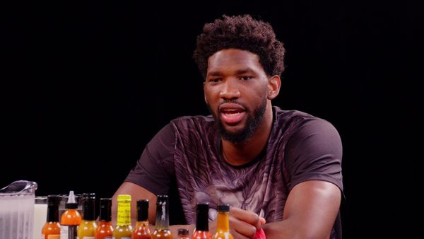 Hot Ones - Joel Embiid Trusts the Process While Eating Spicy Wings