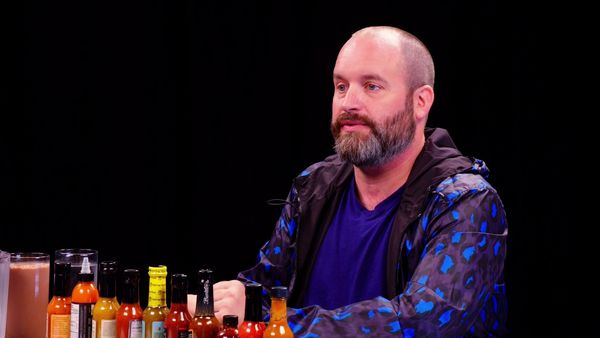 Hot Ones - Tom Segura Tears Up While Eating Spicy Wings
