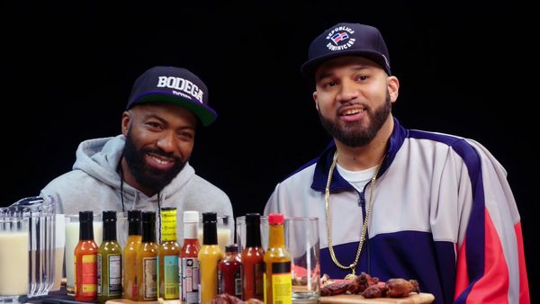 Hot Ones - Desus and Mero Get Smacked By Spicy Wings