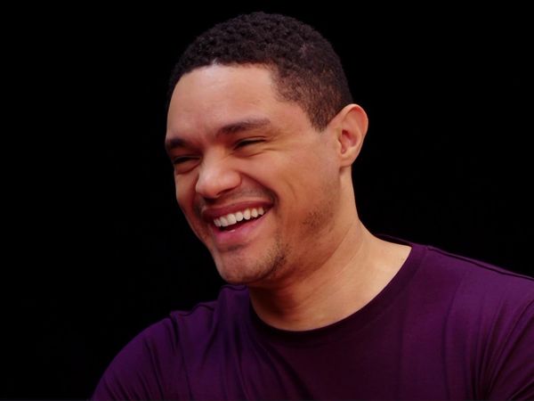 Hot Ones - Trevor Noah Rides a Pain Rollercoaster While Eating Spicy Wings