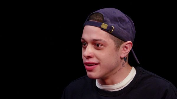 Hot Ones - Pete Davidson Drips With Sweat While Eating Spicy Wings