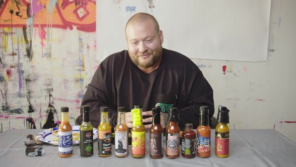 Hot Ones - Action Bronson Shakes It Out While Eating Spicy Wings