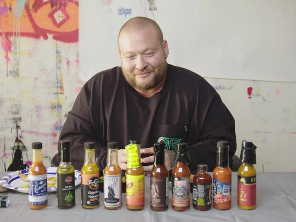 Hot Ones - Action Bronson Shakes It Out While Eating Spicy Wings
