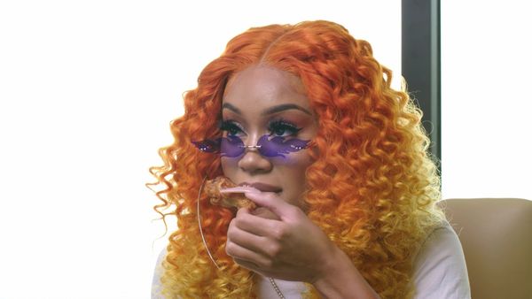 Hot Ones - Saweetie Almost Tap Tap Taps Out While Eating Spicy Wings