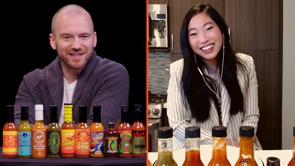 Hot Ones - Awkwafina Gets Hot and Cold While Eating Spicy Wings