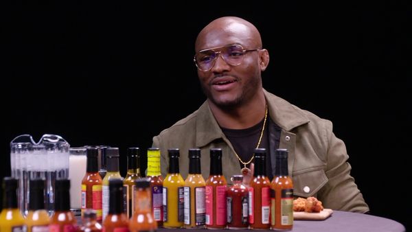 Hot Ones - Kamaru Usman Goes to the Mat Against Spicy Wings