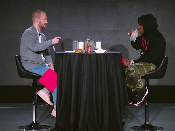 Hot Ones - DaBaby Crushes Ice Cream While Eating Spicy Wings