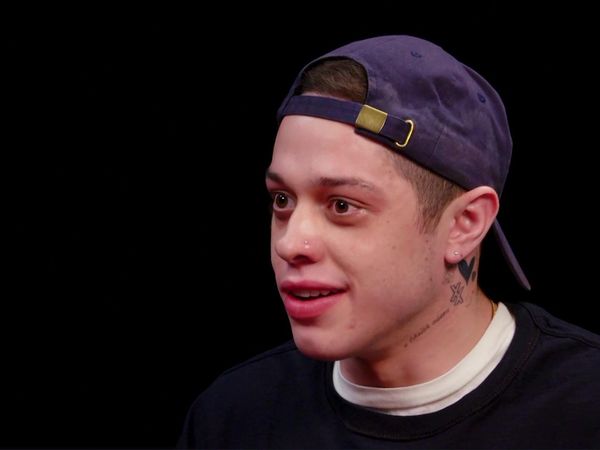 Hot Ones - Pete Davidson Drips With Sweat While Eating Spicy Wings