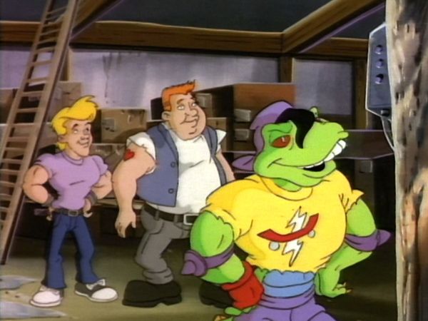 Teenage Mutant Ninja Turtles (1987) - Michelangelo Meets Mondo Gecko