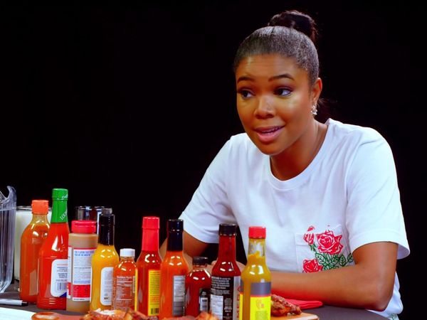 Hot Ones - Gabrielle Union Impersonates DMX While Eating Spicy Wings