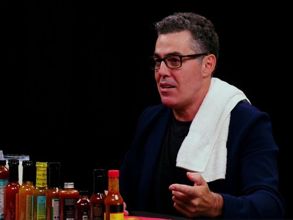 Hot Ones - Adam Carolla Rants Like a Pro While Eating Spicy Wings