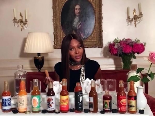 Hot Ones - Naomi Campbell Almost Faints While Eating Spicy Wings