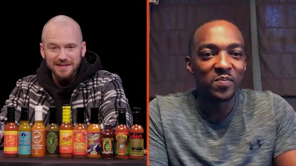 Hot Ones - Anthony Mackie Quotes Shakespeare While Eating Spicy Wings