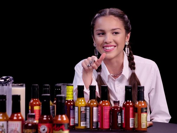Hot Ones - Olivia Rodrigo Burns Her Lips While Eating Spicy Wings