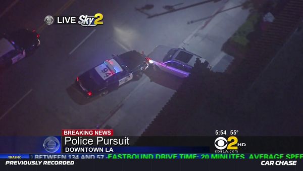Car Chase - Wild Pursuits: 2013 - Burglary, assault suspects lead police on chase from Long Beach to Elysian Park