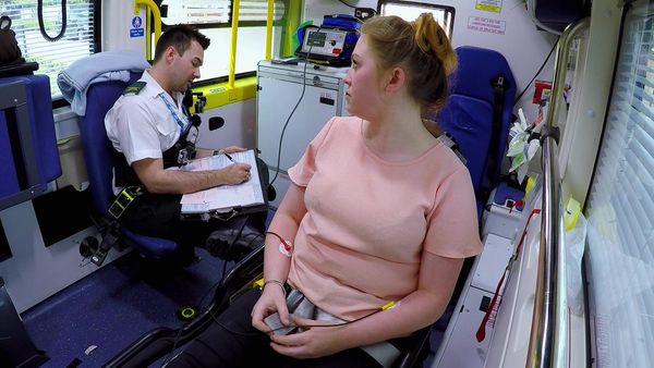 Inside the Ambulance - Urgent Treatment Needed