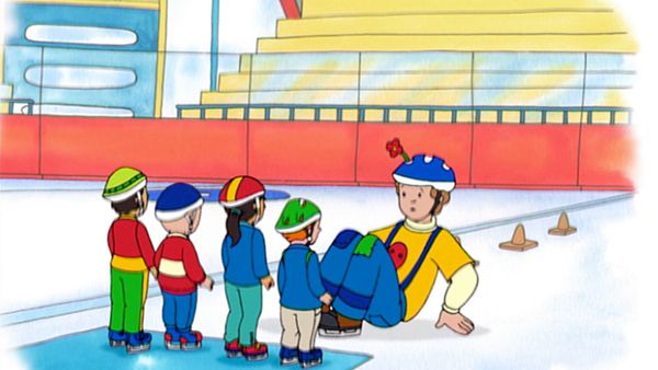 Caillou - Uma brincadeira para todos // Aulas de patinação // Caillou vira garçom // Adesivos // Roupas novas