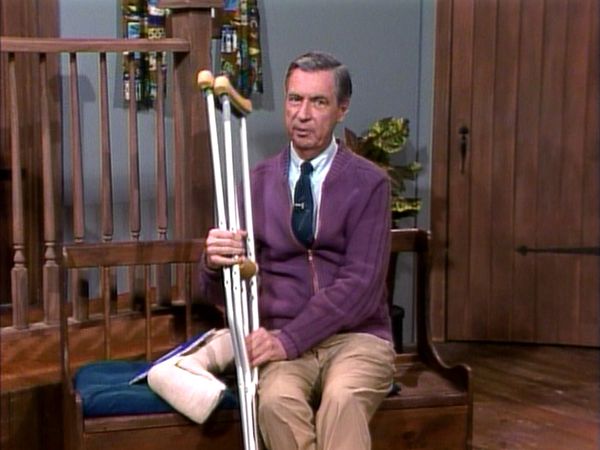 Mister Rogers' Neighborhood - Walking with Crutches