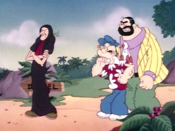 Popeye und Sohn - Olive nimmt sich einen Tag frei von der Hausarbeit. / Popeye und Bluto treten gegeneinander an, um zu beweisen, wer der stärkste Mann der Welt ist.