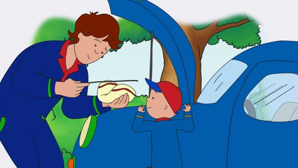Caillou - Troca de Brinquedos // Os Carros de Corrida // Rodas De Corrida