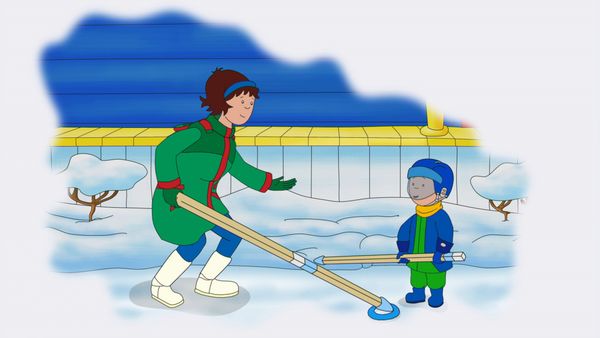 Caillou - O que é Ringette? // Chuva na Praia // Caillou Vai Escalar