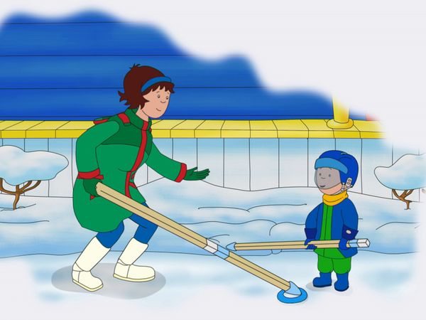 Caillou - O que é Ringette? // Chuva na Praia // Caillou Vai Escalar