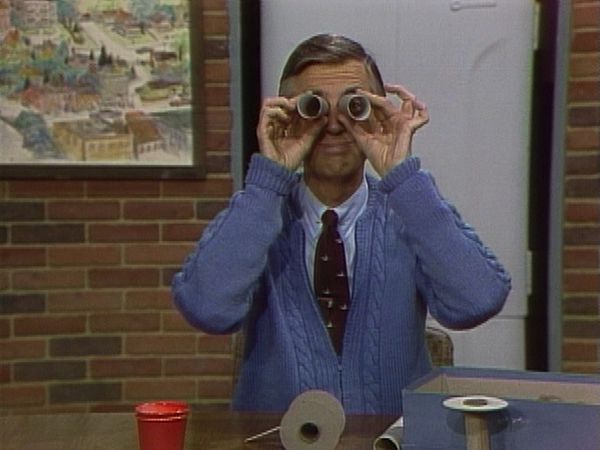 Mister Rogers' Neighborhood - Mister Rogers Uses Scissors