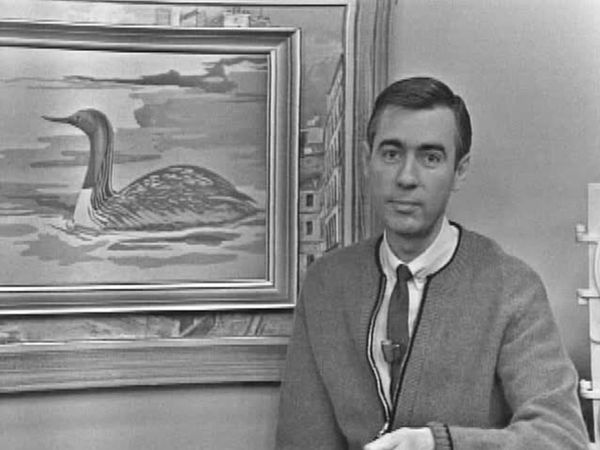 Mister Rogers' Neighborhood - Mister Rogers Uses Binoculars