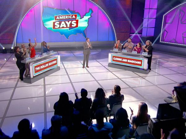 America Says - Roller Skaters vs. Clowns and Magicians