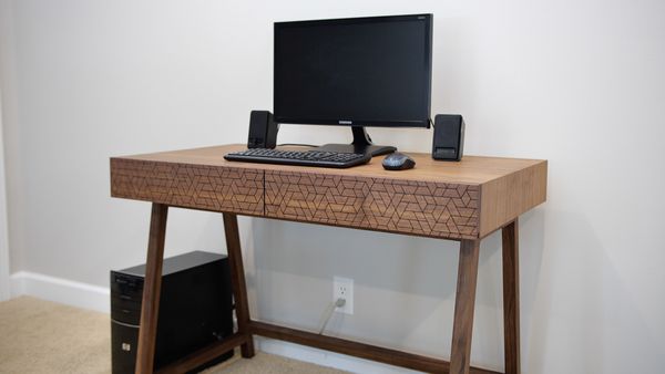 Brad Rodriguez: This Old House Makers Channel - Modern Desk With Wire Management