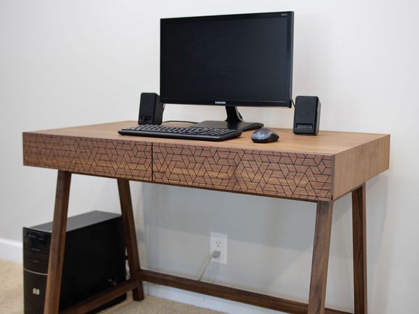 Brad Rodriguez: This Old House Makers Channel - Modern Desk With Wire Management