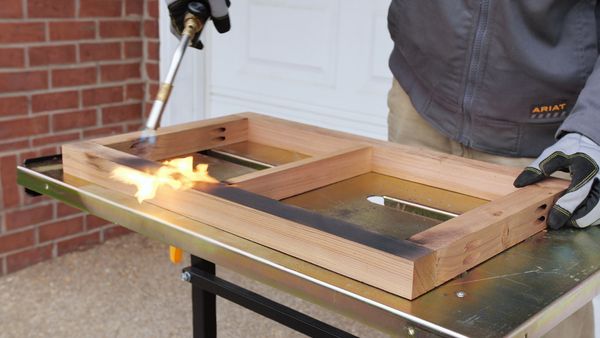 Brad Rodriguez: This Old House Makers Channel - Shou Sugi Ban & Cutting Vinyl Flooring