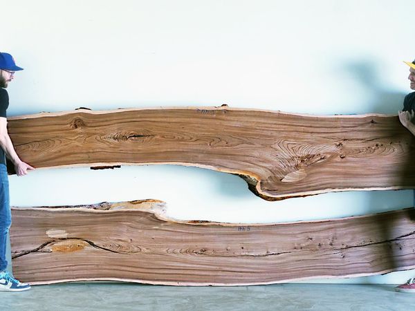 Chris Salomone: This Old House Makers Channel - Double-Slab, Live-Edge Table