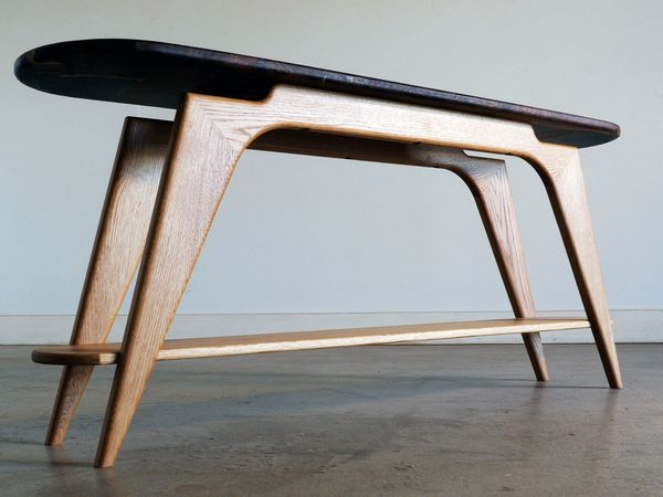 Chris Salomone: This Old House Makers Channel - Walnut Slab Console Table