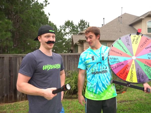 Unspeakable - 10 Best Life Hacks You Must Know / Giant 6 Foot Water Balloon Drop