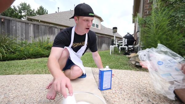 Unspeakable - Putting Dry Ice in a Lego Pool / Crazy Science Experiments