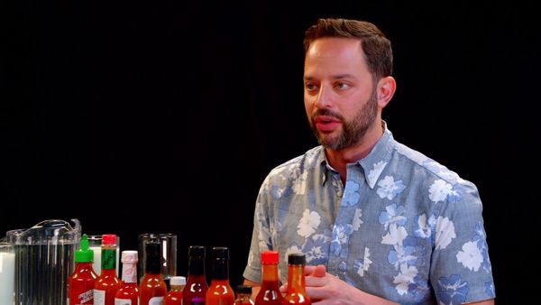 Hot Ones - Nick Kroll Delivers a PSA While Eating Spicy Wings