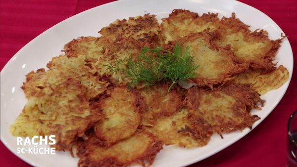 Rachs 5€-Küche - Reibekuchen mit Pilz-Stroganoff