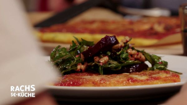 Rachs 5€-Küche - Polenta mit Rote-Beete-Salat und Tarte Tatin