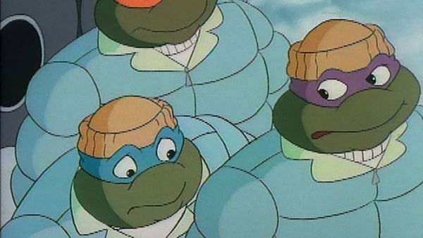 Teenage Mutant Ninja Turtles (1987) - Vier Turtles im Schnee