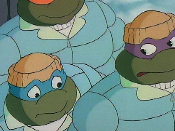 Teenage Mutant Ninja Turtles (1987) - Vier Turtles im Schnee