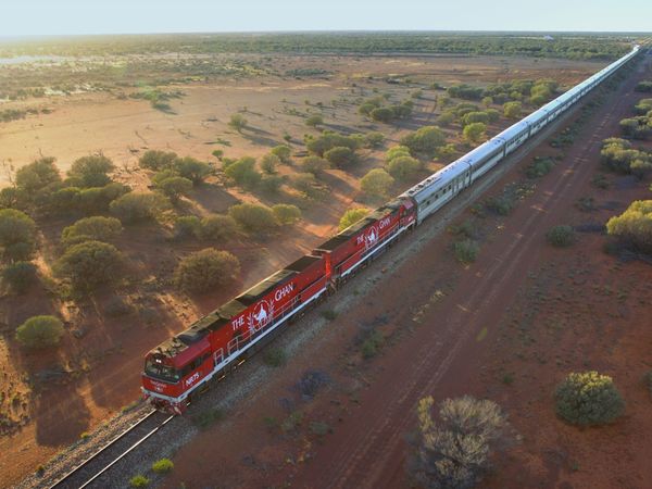 Epic Train Journeys from Above - Australia's Outback Railway