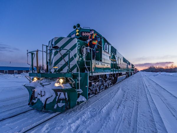 Epic Train Journeys from Above - Canada's Wilderness Railroad