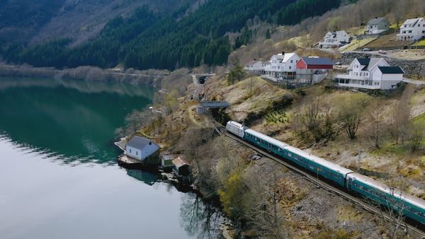 Epic Train Journeys from Above - Norway's Bergen Railway