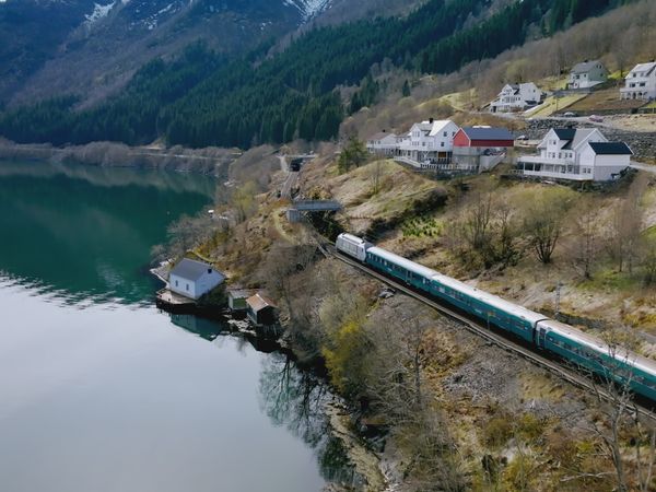 Epic Train Journeys from Above - Norway's Bergen Railway