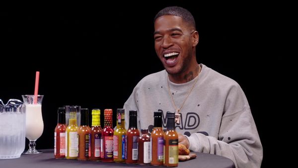 Hot Ones - Kid Cudi Goes to the Moon While Eating Spicy Wings